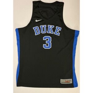 Y2K VTG Nike Duke Blue Devils Basketball Jersey Black Blue #3 Mens XXL Elite